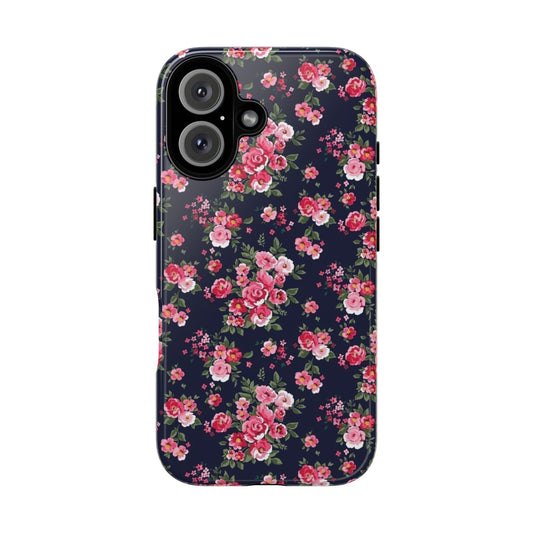 Navy Blue Vintage Floral