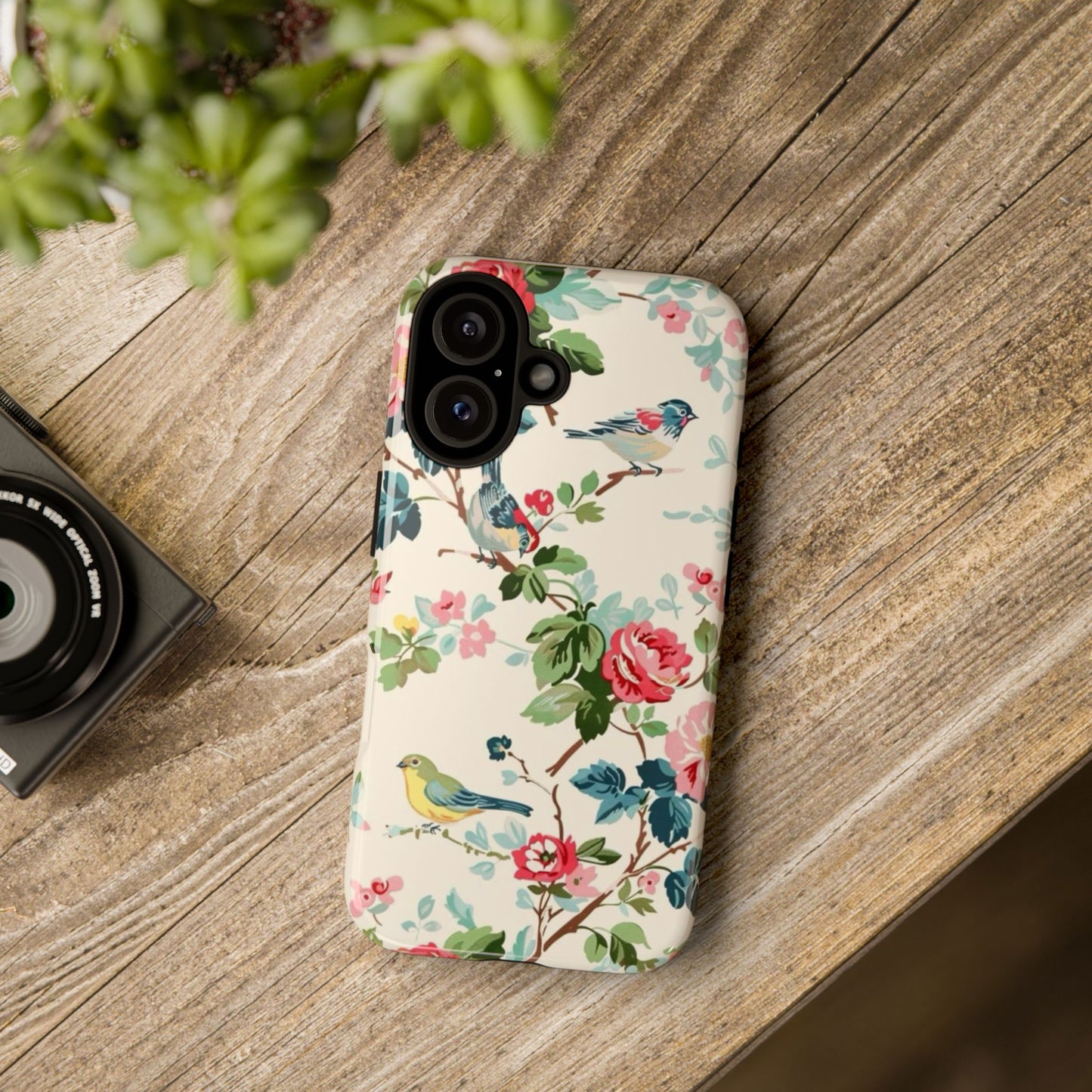 Vintage Floral Birds